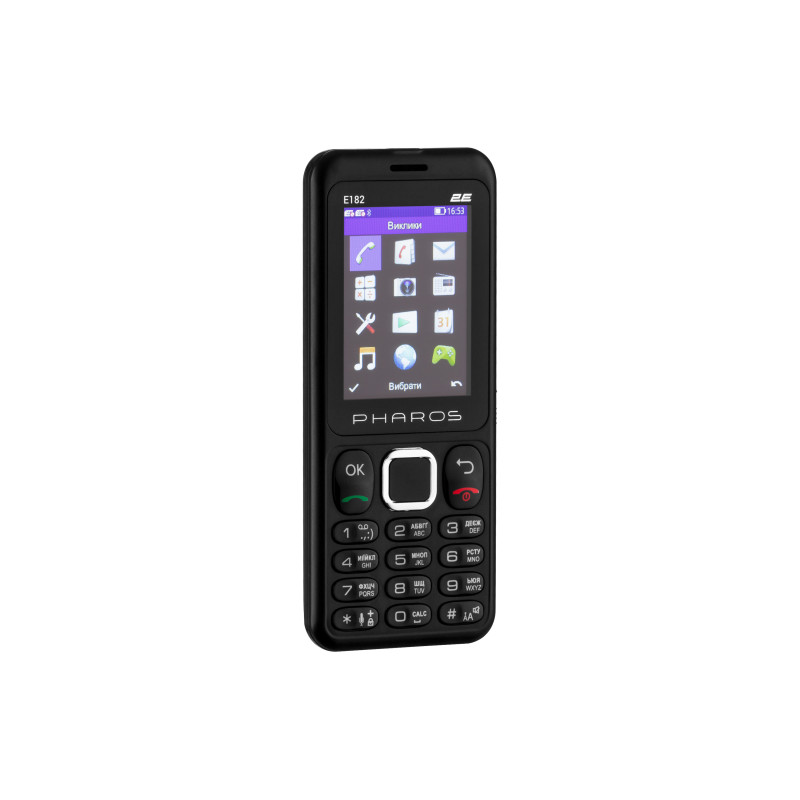 2E Мобільний телефон E182 2.4" 2SIM, 1700mAh, Чорний