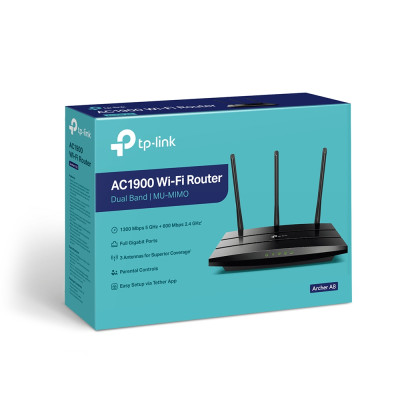 TP-Link Маршрутизатор ARCHER A8 AC1900 4xGE LAN 1xGE WAN MU-MIMO