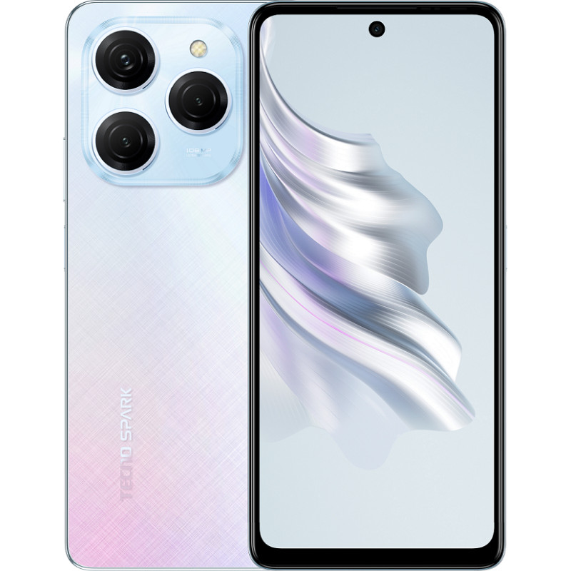 TECNO Смартфон Spark 20 PRO (KJ6) 6.78" 8/256ГБ, 2SIM, 5000мА•год, Frosty Ivory