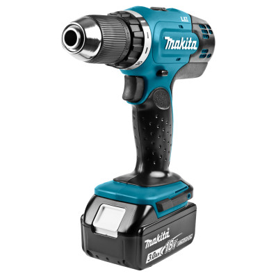 Makita Шурупокрут-дриль акумуляторний DDF453RFE 18B 2х3А·год 42Нм 0-400·0-1300 об·хв кейс 1.8кг