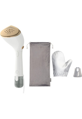 Philips Відпарювач компактний Series 7000, 1500Вт, 100 и 200мл, паровий удар -28гр, рукавичка, чохол, нерж. сталь, білий