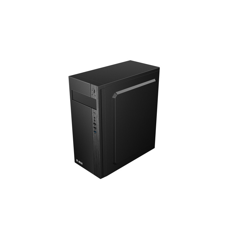 2E Корпус Alfa E185 без БЖ 1xUSB3.0, 2xUSB2.0, VGA 310мм, ATX, чорний