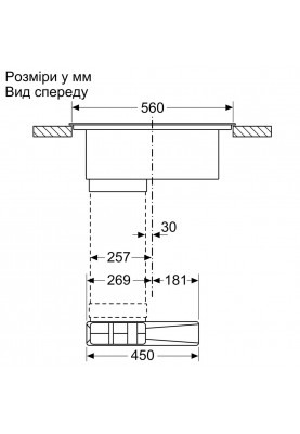 Bosch Варильна поверхня з витяжкою - індукція/60см/4конф/чорний