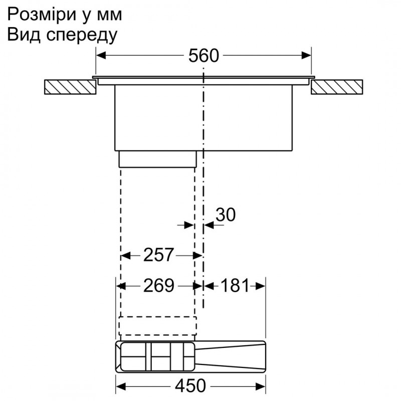 Bosch Варильна поверхня з витяжкою - індукція/60см/4конф/чорний