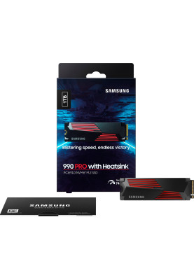 Samsung Накопичувач SSD M.2 1TB PCIe 4.0 990PRO + радіатор