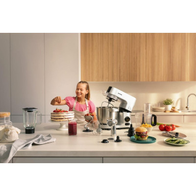 Gorenje kitchen machine 1000W, cup-iron, case-iron, nozzles-7, silver+black