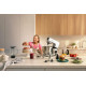 Gorenje kitchen machine 1000W, cup-iron, case-iron, nozzles-7, silver+black