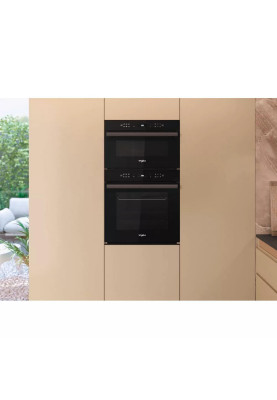 Whirlpool Мікрохвильова піч вбудована, 31л, електронне упр., 1000Вт, гриль, дисплей, чорний