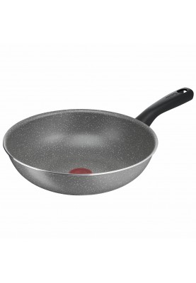 Tefal Сковорода Вок Cook Natural, 28см, алюміній, бакеліт, сірий