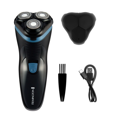 Remington Бритва електр. роторна Style, бритв.головок-3, сух., тример, USB-C, чорно-синій