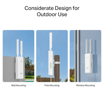 Mercusys Маршрутизатор MB118-4G N300, 4G/LTE, 1xFE LAN, outdoor