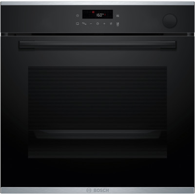Bosch Духова шафа Bosch електрична, 71л, A+, дисплей, конвекція, пара, телескопічні направляючі, чорний
