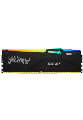 Kingston Пам'ять ПК DDR5 64GB 5600 FURY Beast RGB