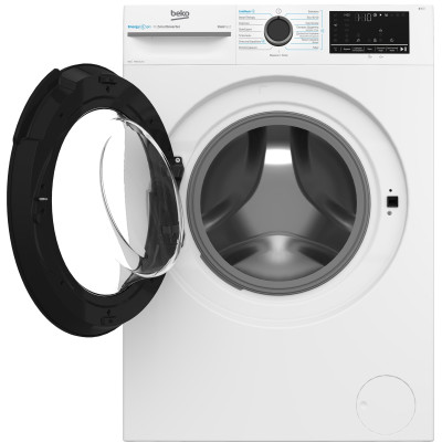 Beko Пральна машина Beko фронтальна, 8кг, 1400, A, 55см, дисплей, інвертор, пара, білий