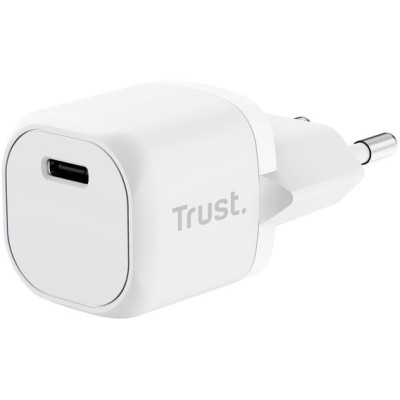 Trust Зарядний пристрій мережевий Maxo 20Вт, USB-C PD, білий