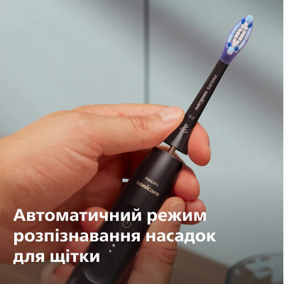 Philips Щітка зубна електр., Sonicare 7100 Series, 62т. колів/хв, насадок-1, футляр, чорний