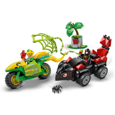 LEGO Конструктор LEGO Spidey Перегони на електромобілях з динозаврами