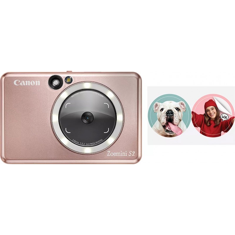 Canon Портативна камера-принтер ZOEMINI S2 ZV223 Rose Gold