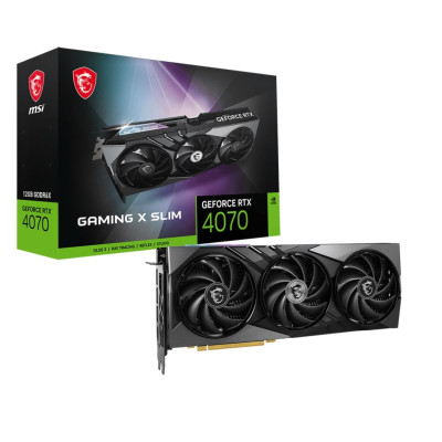 MSI Відеокарта GeForce RTX 4070 12GB GDDR6X GAMING X SLIM