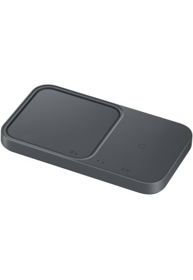 Samsung Зарядне бездротовий пристрій Duo 15Вт з блоком живлення, сірий темний