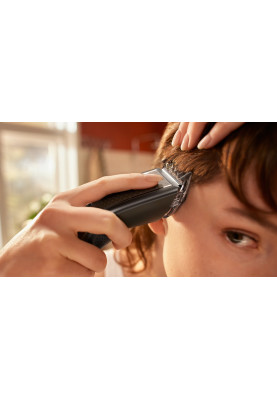 Philips Машинка для стриження Series 7000, акум., роторний мотор, насадок-3, кейс,ножиці, гребінець в компл, сталь, чорно-сірий