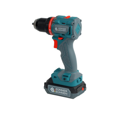Könner & Söhnen Шурупокрут-дриль ударний акумуляторний Konner&Sohnen KS ID20V-60 KIT 74 PLUS 20В 2х2А·рік 60Нм 0-450·0-1900об/хв LED-світло ЗП набір свердл і біт 74. Könner & Söhnen Шурупокрут-дриль ударний акумуляторний Konner&Sohnen KS ID20V-60 KIT 74 PLUS 20В 2х2А·рік 60Нм 0-450·0-1900об/хв LED-світло ЗП набір свердл і біт 74.