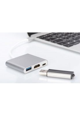 Digitus USB Type-C Multi Adapter 4K 30Hz HDMI, USB 3.0, USB-C