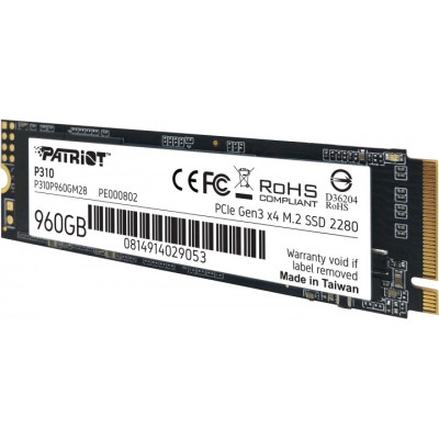 Patriot Накопичувач SSD M.2 960GB Patriot PCIe 3.0 P310