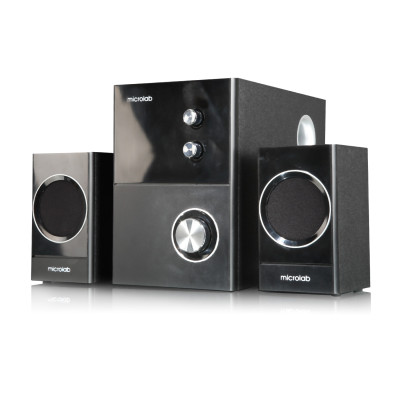 Microlab Акустична система M-223 2.1, 17W, mini-jack, чорний