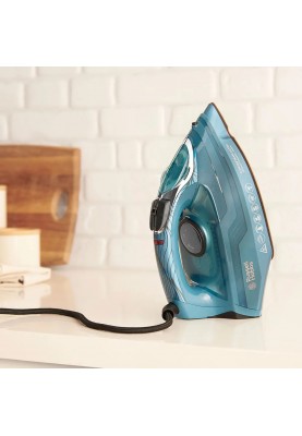 Russell Hobbs Праска Powersteam Ultra Coconut Smooth, 3100Вт, 350мл, паровий удар -230гр, самоочищення, керам. підошва, блакитний