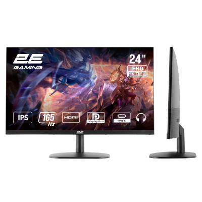 2E Gaming Монітор LCD 23.8" G2423B HDMI, DP, Type-C, IPS, 165Hz, 1ms, FreeSync