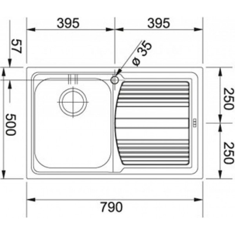 Franke Кухонні мийки Logica line LLL 611-79 101.0381.809