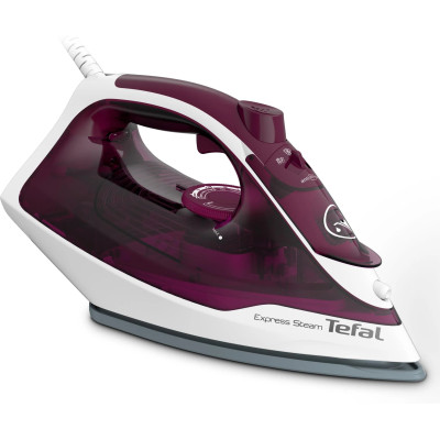 Tefal Праска Express Steam, 2400Вт, 270мл, паровий удар -160гр, постійна пара - 30гр, керам. підошва, бордовий