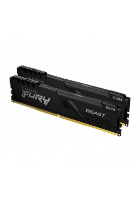 Kingston Пам'ять ПК DDR4 16GB KIT (8GBx2) 3200 FURY Beast Black