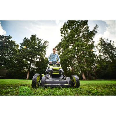 Ryobi Газонокосарка акумуляторна RY36LMXSP53A-160 самохідна MAX POWER 36В акб 1х6А·год дека 53см 70л 20-100мм 3в1 LED-фари до 3200м.кв