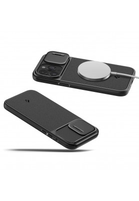 Spigen Чохол для Apple iPhone 15 Pro Optik Armor MagFit, Black