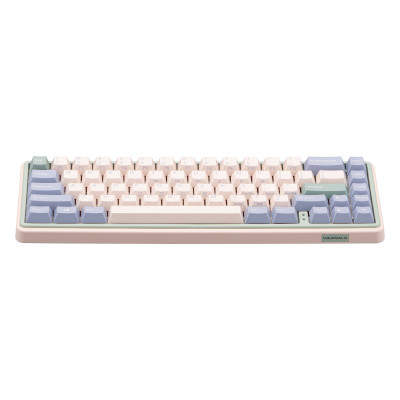 Varmilo Клавіатура механічна Minilo VXT67 Eucalyptus 67Key, Kailh Prestige Light , BT/WL/USB-A, Hot-Swap, EN, RGB, Рожевий