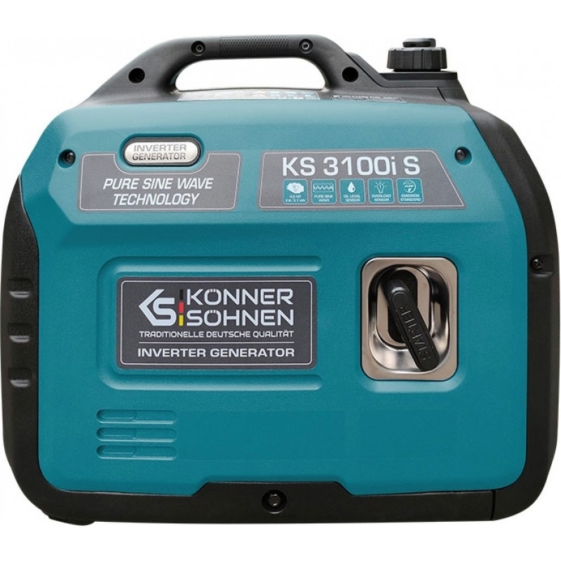 Könner & Söhnen Генератор бензиновий інверторний KS 3100i S, 230В, 3.1кВт, ручний тартер, 21.5кг