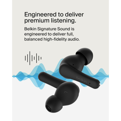 Belkin Навушники TWS Soundform Rhythm True Wireless, чорний