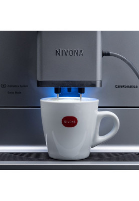 Nivona Кавомашина CafeRomatica, 2,2л, зерно+мелена, автомат.капуч, авторецептів -18, чорно-срібний