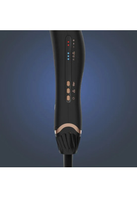 Rowenta Фен Ultimate Experience Air Motion, 1300Вт, 3 режими, насадка-гребінець, кейс для зберігання, іоніз-я, хол. обдув, чорний