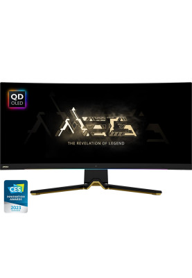 MSI Монітор 34.18" MEG342C-QD 2xHDMI, DP, USB-C, 4xUSB, Audio, OLED, 3440x1440, 21:9, 175Hz, 0.03ms, DCI-P3 99.3%, CURVED, FreeSync, HAS, HDR400