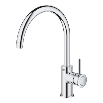 Grohe Змішувач для кухні BauClassic, довж.виливу - 223мм, поворотний, 1важіль, хром