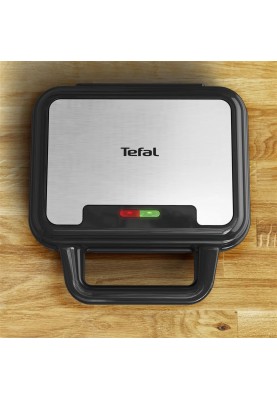 Tefal Мультимейкер UltraCompact 3in1 700Вт, тефлон, 3 пластини, корпус-метал, чорно-сірий