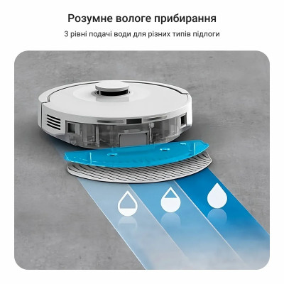 Rowenta Робот-пилосос миючий X-PLORER Serie 90+, 6000ПаВт, h=9.7см, 0.26л, конт пилок -0.29л, автон. робота до 270хв, білий Rowenta Робот-пилосос миючий X-PLORER Serie 90+, 6000ПаВт, h=9.7см, 0.26л, конт пилок -0.29л, автон. робота до 270хв, білий
