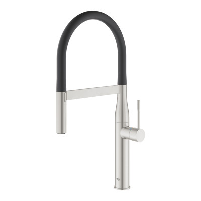 Grohe Змішувач для кухні Essence, довж.виливу - 240мм, поворотний/гнучкий, 1важіль, супер сталь
