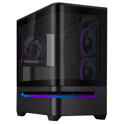 ASUS Корпус Prime AP202 Tempered Glas ARGB, без БР, 2xUSB3.2, 1xUSB Type-C, Tempered Glass side, mATX, чорний 90DC00P0-B19000