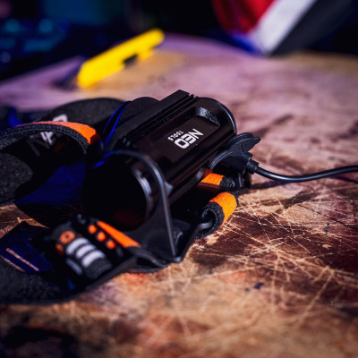 Neo Tools Ліхтар налобний акумуляторний, 2000мА•год, 1000лм, 10Вт, 6 функцій освітлення +червоне та блакитне світло, IP20