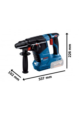 Bosch Перфоратор GBH 187-LI Professional акумуляторний, 18 В, SDS-Plus, 2.4 Дж, 980 об/хв, 2.9 кг, без АКБ та ЗП