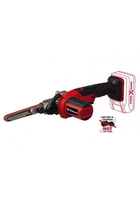 Einhell Напилок стрічковий акумуляторний TE-BF 18 Li - Solo PX, 18В 2 насадки 9/13мм 250-1700м/хв 457мм сумка 1.13кг без АКБ та ЗП